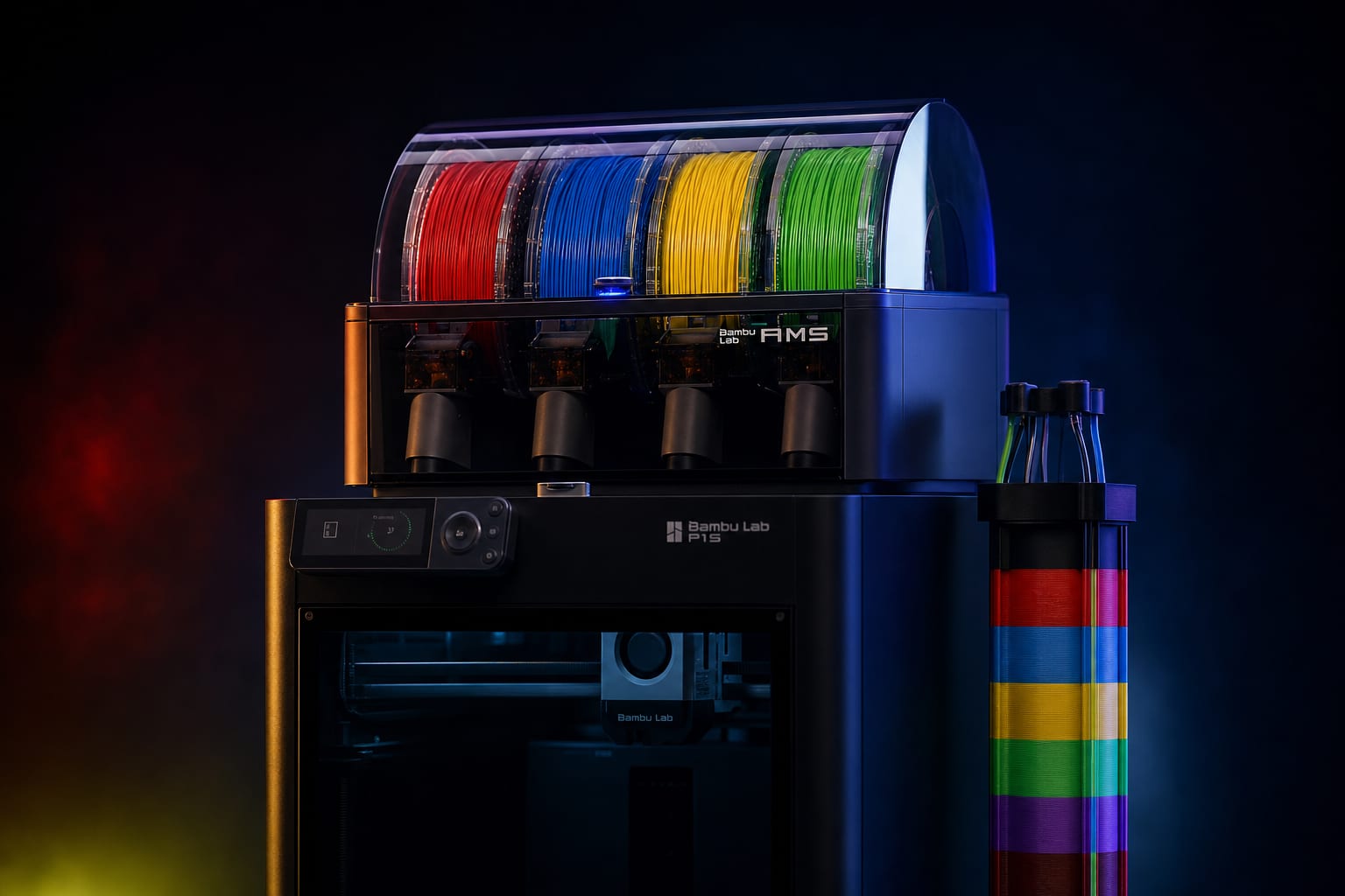 Bambu AMS Multi-Color Waste Tower: Cutting 60% Filament Loss with Custom G-code